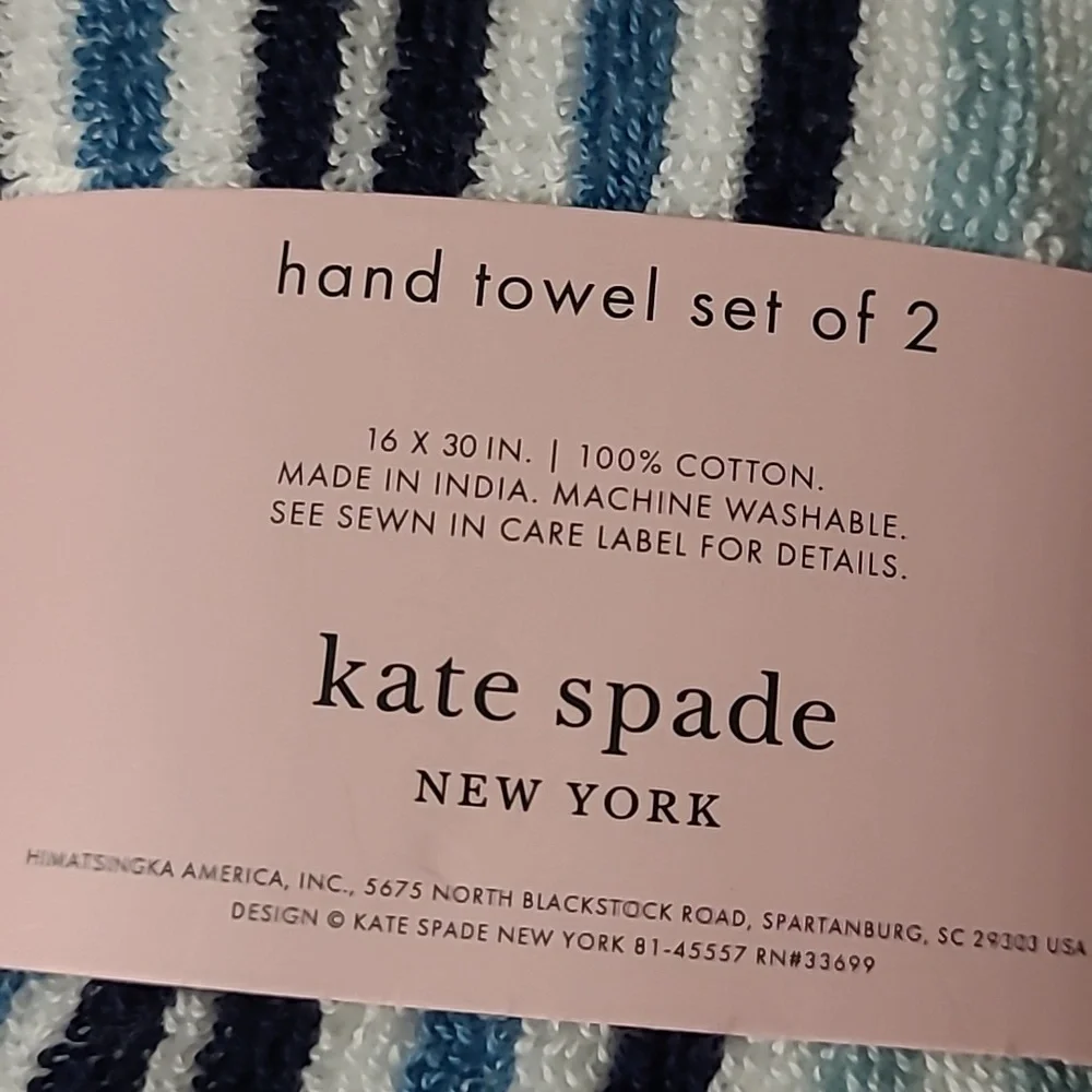 Kate Spade Stripes Bath Towel Set